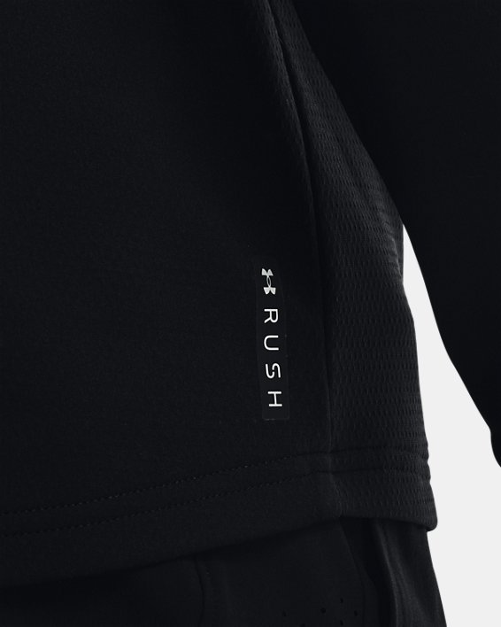 เสื้อฮู้ด UA RUSH™ Warm-Up สำหรับผู้ชาย, Black, pdpMainDesktop image number 3